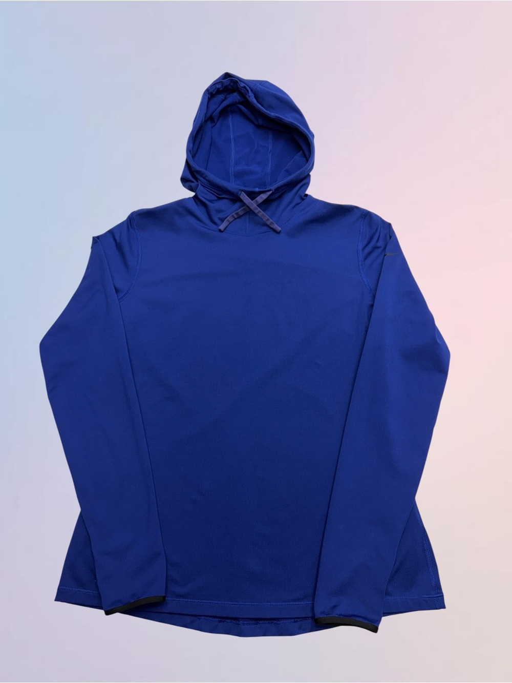 NIKE Youth XL Blue High Neck Performance Hoodie